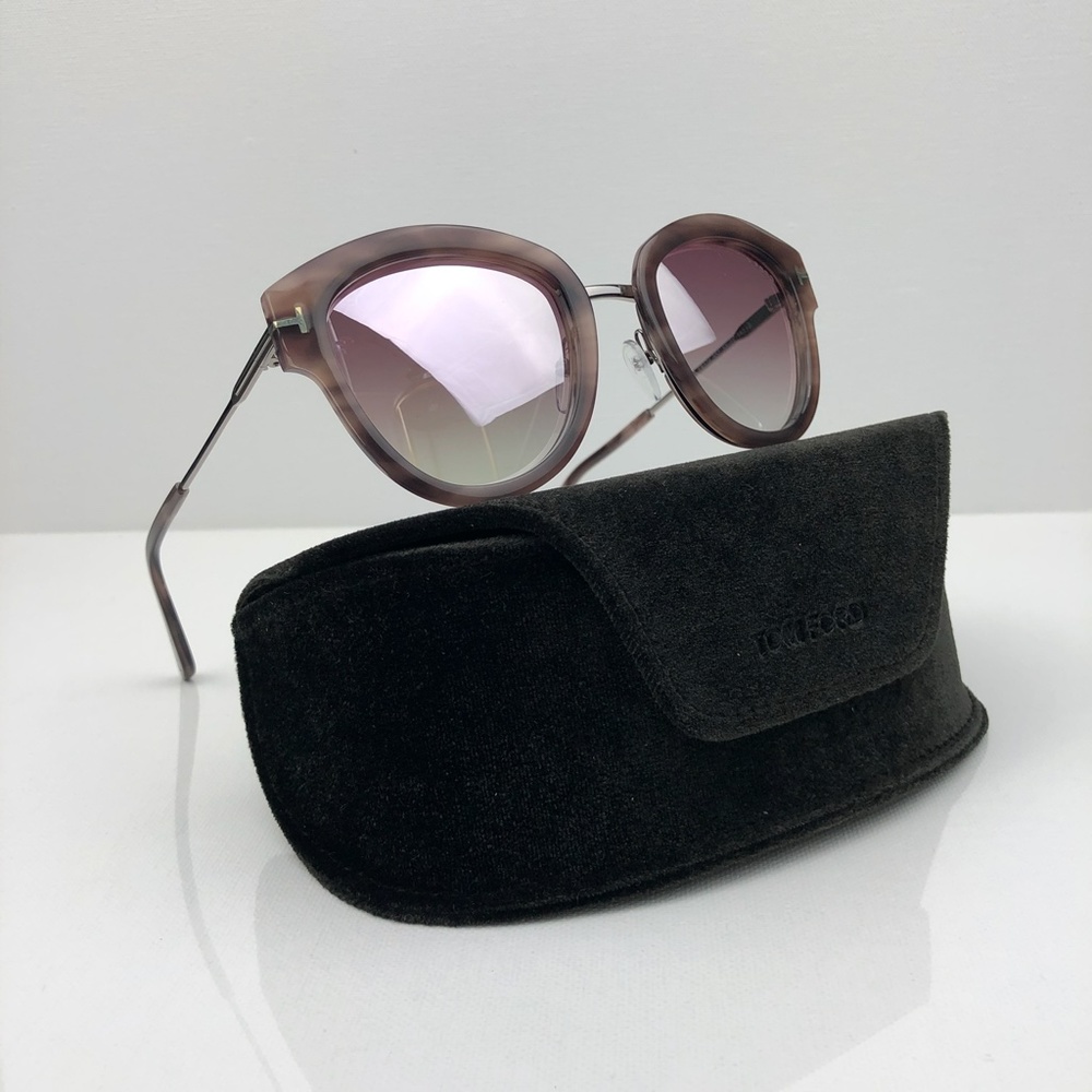 New TOM FORD Mia Rounded Havana Sunglasses - Picture 3 of 16